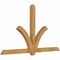 Ekena Millwork Redmond Rough Sawn Timber Gable Bracket, Western Red Cedar, 84"W x 49"H x 4"D x 4"F, 14/12 Pitch GBW084X49X0404RED00RWR - alternate 3